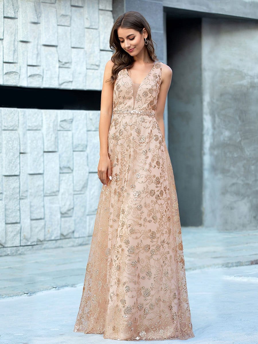Sleeveless Glitter Party Prom Gowns Gold Formal Evening Ball Gown Y16327 -  China Prom Dresses and Evening Gowns price | Made-in-China.com